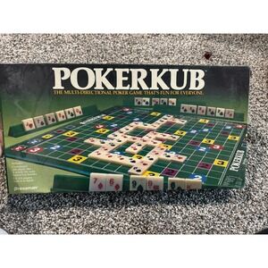 Vintage 1983 POKERKUB Board Game Pressman Retro Multi Directional Poker